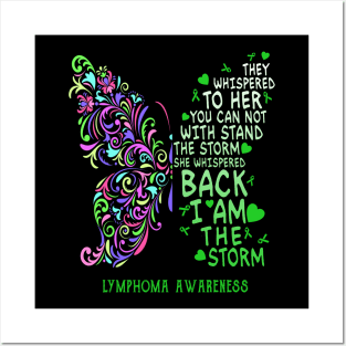 lymphoma butterfly i am the storm Posters and Art